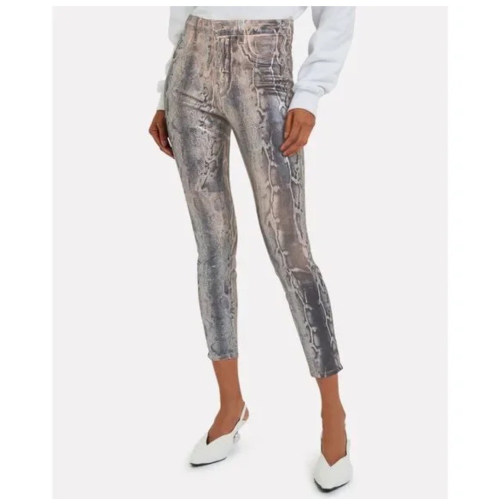 L’agence Margot High Rise Skinny Snake Skin Pants